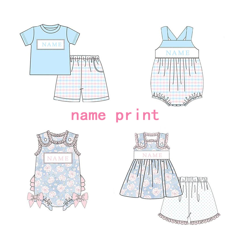 Baby Clothing Name - تصميم مخصص للأطفال مطابقة بوتيك الزي