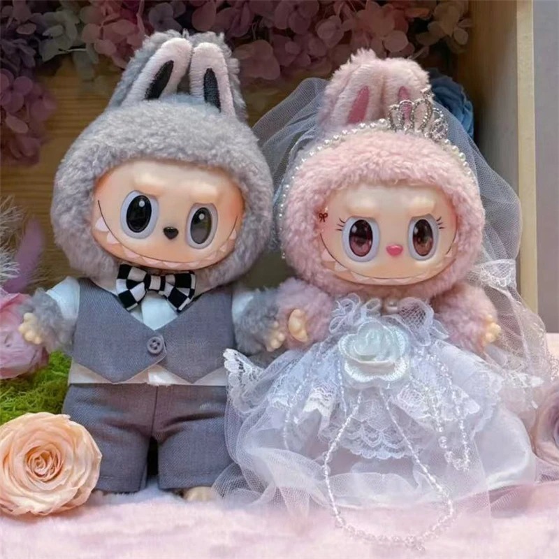 Baby Clothing Kit - 15 17 سنتيمتر ل Labubu دمية