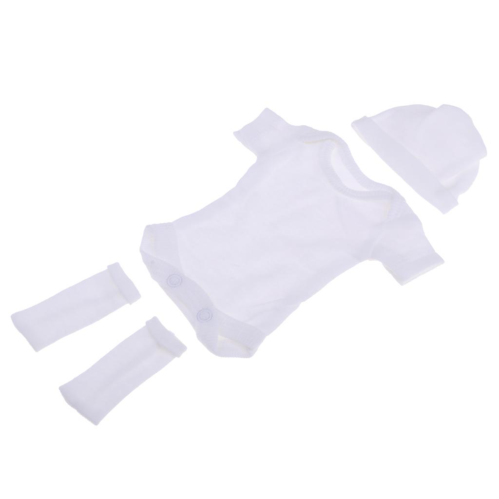 Baby Clothing Essentials Newborn - مجموعة ملابس للدمى مقاس 26-28 سم،
