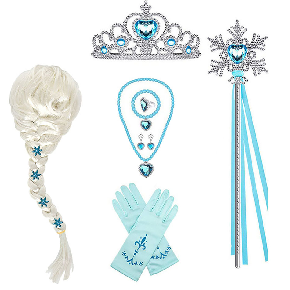 Baby Clothing Kit - إلسا الأميرة اكسسوارات قفازات عصا تاج