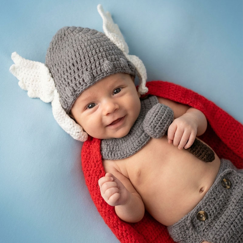 Baby Clothing Kit - ملابس تصوير للمواليد الجدد، زي ثور