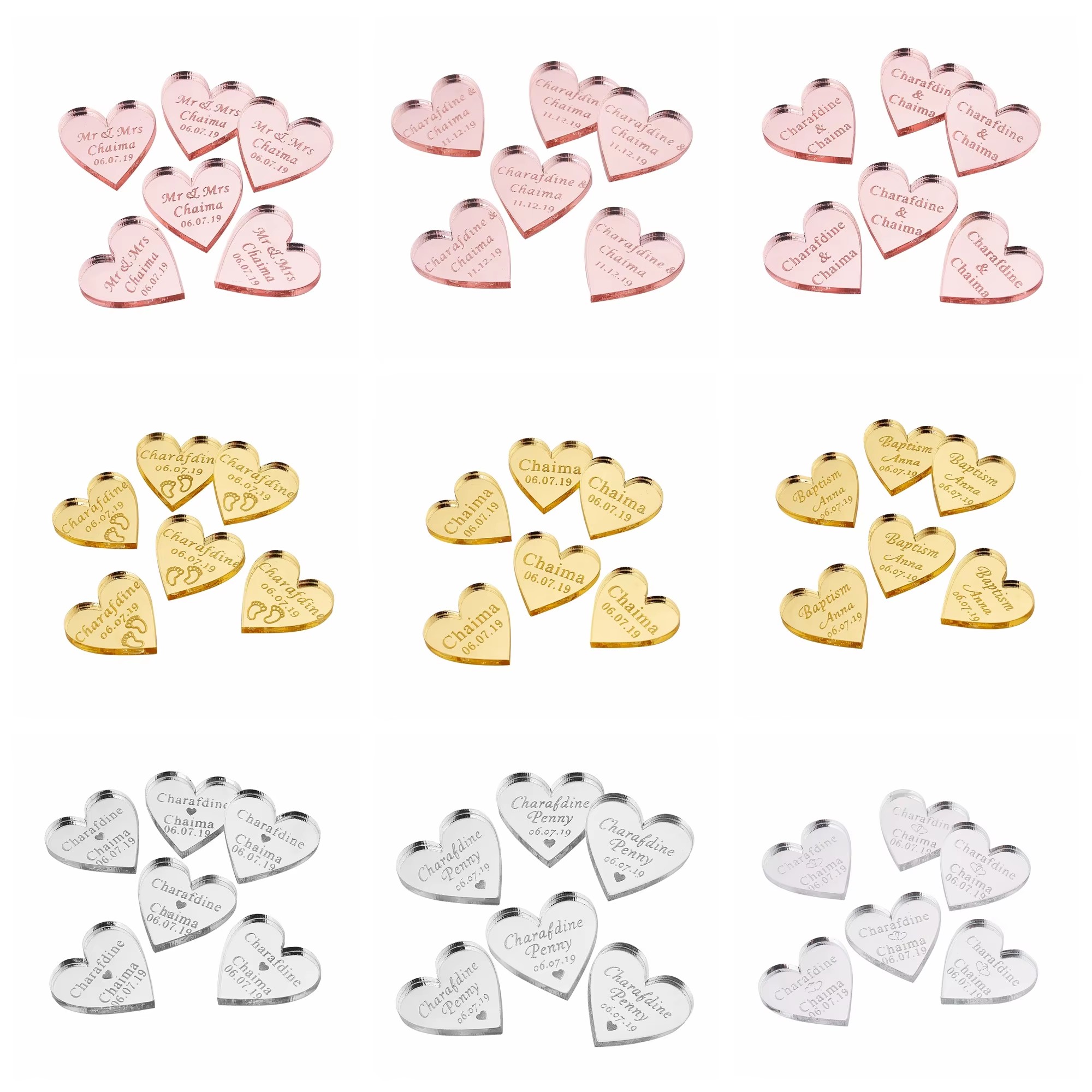 20/50/100Pcs Personalized Acry - مراجعة Baby Clothing Name وسعره