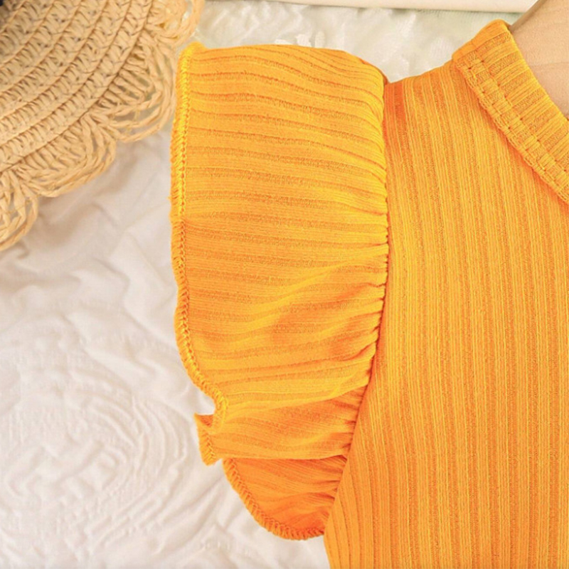 (0-3 سنوات فستان طفلة) صيف جدي - مراجعة Baby Clothing Yellow وسعره