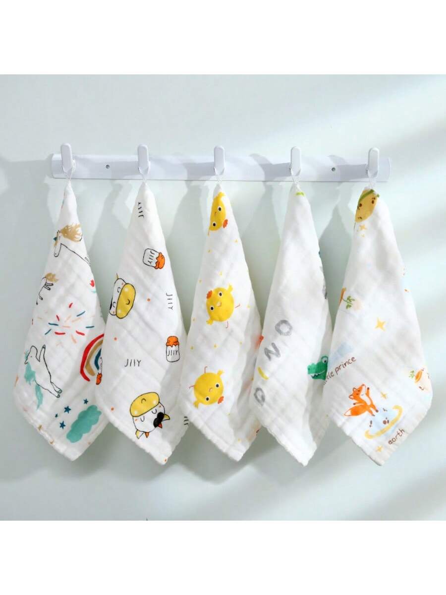 1/5 قطع مناشف أطفال بألوان عشو - مراجعة Baby Clothing Wash وسعره