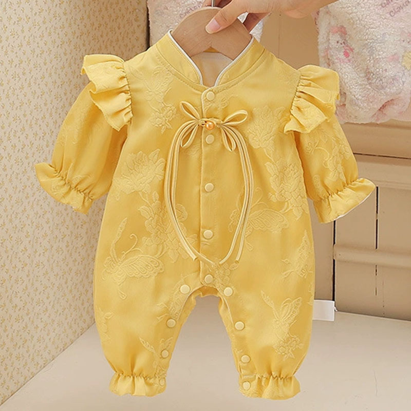 ملابس أطفال للبنات الصغيرات لف - مراجعة Baby Clothing Yellow وسعره